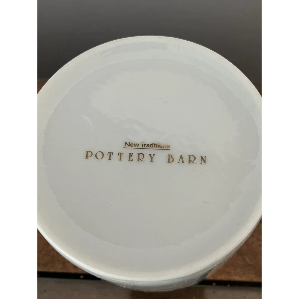 Pottery Barn New Traditions Gold Star Coffee Mug Tea Cup Vintage y2k 90s Galaxy